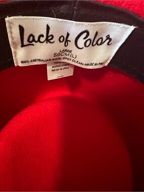 Lack of Color Vibrant Red Wool Hat
